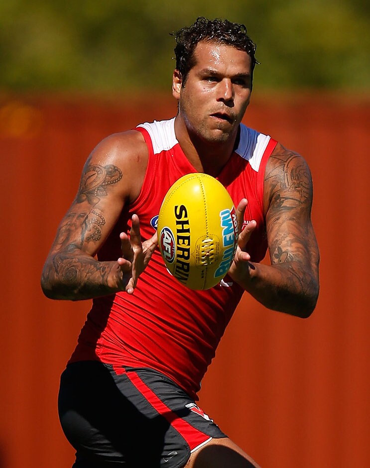 AFL 2016 Training - Sydney Swans 230216 Lance Franklin missed last year's finals series - ${keywords}